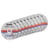 Lata de 10 discos corte inox 125x1mm eco EINHELL