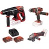 Set te-tk 18/3 li +2 (cd+ag+hd) EINHELL