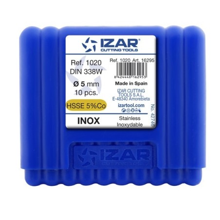 Ref. 1020 broca hss co din338w inox IZAR