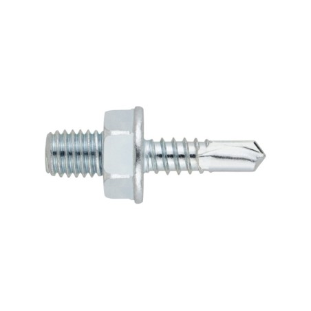 Tornillo punta broca con rosca macho y accesorios. 
