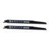 2 hojas sierra sable madera fino dentado japones 218mm EINHELL