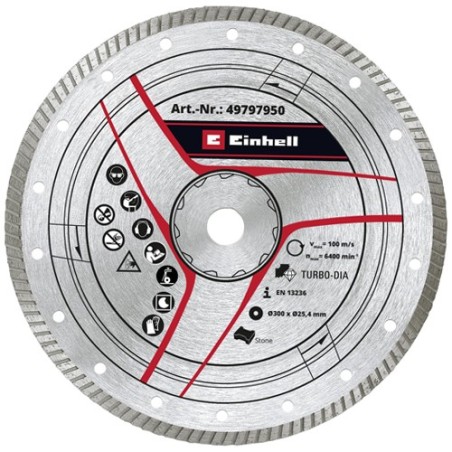 Disco diamante turbo eco 115x22mm EINHELL