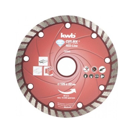Disco de diamante turbo pro 125x22mm sb EINHELL