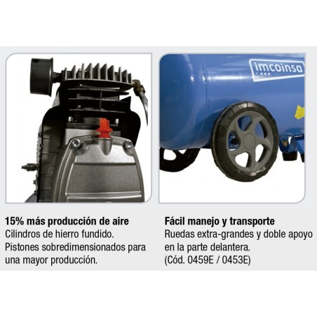 Compresor IMCOINSA 0457E – 2 HP / 25 L depósito