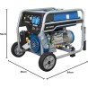 Generador de Gasolina Monofásico HYUNDAI HHY3000FK 2.8KW