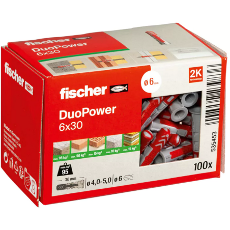 FISCHER DuoPower | Taco universal inteligente de alta sujeción